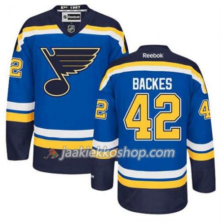 Reebok Miehille NHL St. Louis Blues Pelipaita David Backes #42 Koti Sininen
