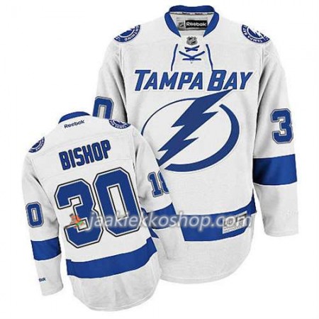 Reebok Miehille NHL Tampa Bay Lightning Pelipaita Ben Bishop #30 Vieras Valkoinen