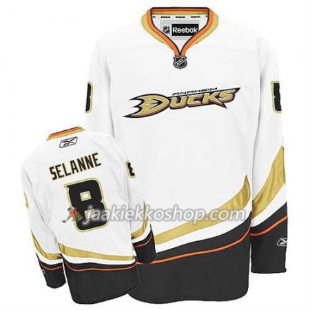 Reebok Miehille NHL Anaheim Ducks Pelipaita Teemu Selanne #8 Vieras Valkoinen