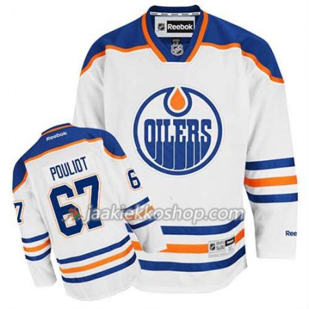 Reebok Miehille NHL Edmonton Oilers Pelipaita Benoit Pouliot #67 Vieras Valkoinen