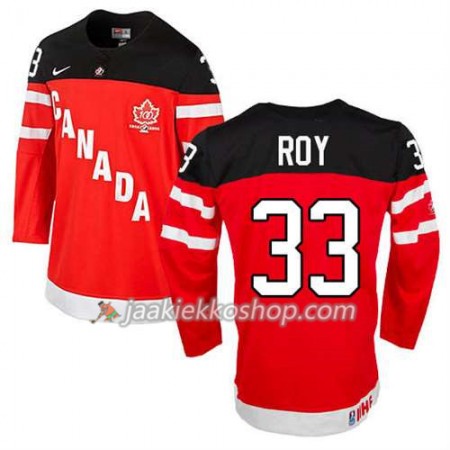 Lapsille NHL Premier Kanada Team Pelipaita Maurice Roy #33 100th Anniversary Punainen Paita