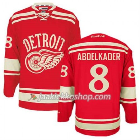 Reebok Miehille NHL Detroit Red Wings Pelipaita Justin Abdelkader #8 2014 Winter Classic Punainen