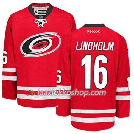 Reebok Miehille NHL Carolina Hurricanes Pelipaita Elias Lindholm #16 Koti Punainen