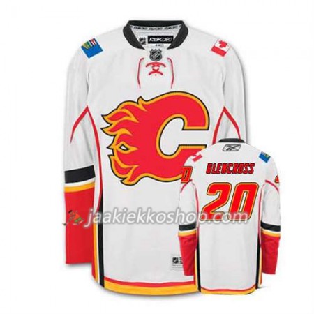 Reebok Miehille NHL Calgary Flames Pelipaita Curtis Glencross #20 Vieras Valkoinen
