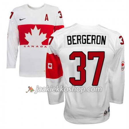 Reebok Nainen NHL Premier Kanada Team Pelipaita Patrice Bergeron #37 Koti Valkoinen Paita