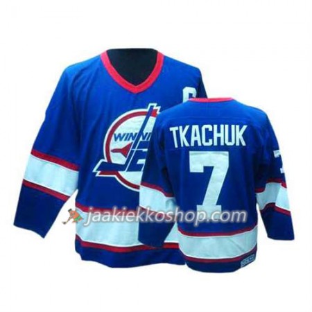 Reebok Miehille NHL Winnipeg Jets Pelipaita Keith Tkachuk #7 Sininen Valkoinen