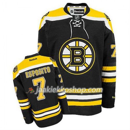 Reebok Miehille NHL Boston Bruins Pelipaita Phil Esposito #7 Koti Musta