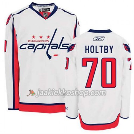 Reebok Miehille NHL Washington Capitals Pelipaita Braden Holtby #70 Vieras Valkoinen
