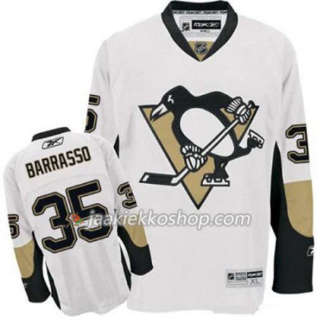 Reebok Miehille NHL Pittsburgh Penguins Pelipaita Tom Barrasso 35 Valkoinen Vieras