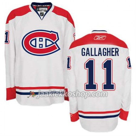Reebok Miehille NHL Montreal Canadiens Pelipaita Brendan Gallagher #11 Vieras Valkoinen