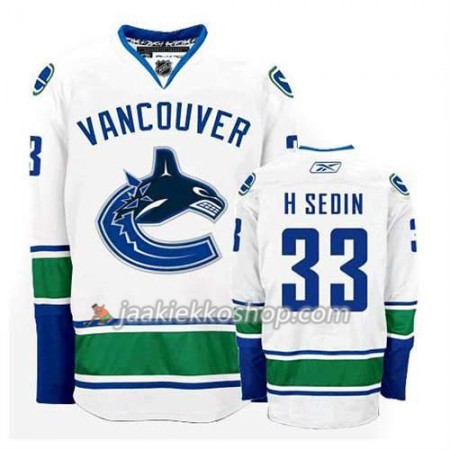 Reebok Miehille NHL Vancouver Canucks Pelipaita Henrik Sedin #33 Vieras Valkoinen