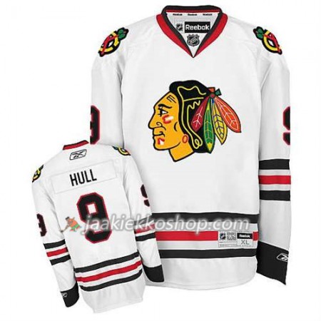 Reebok Miehille NHL Chicago Blackhawks Pelipaita Bobby Hull #9 Vieras Valkoinen