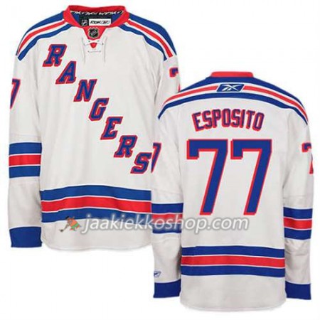 Reebok Miehille NHL New York Rangers Pelipaita Phil Esposito #77 Vieras Valkoinen