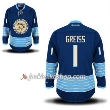 Reebok Miehille NHL Pittsburgh Penguins Pelipaita Thomas Greiss 1 Sininen Kolmas