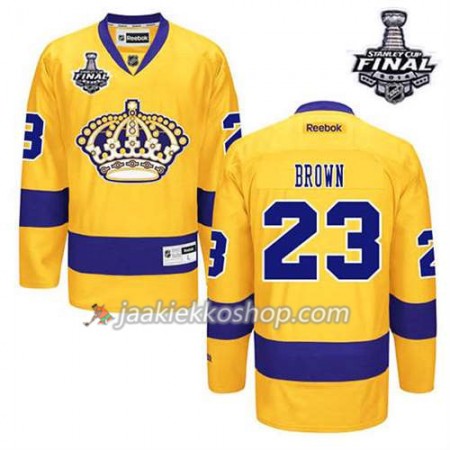 Lapsille NHL Los Angeles Kings Pelipaita Dustin Brown #23 Kolmas Kulta 2014 Stanley Cup