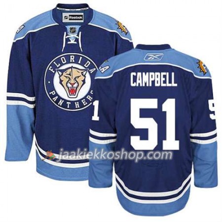 Reebok Miehille NHL Florida Panthers Pelipaita Brian Campbell #51 Kolmas Sininen