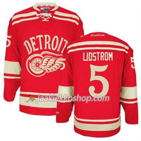 Reebok Miehille NHL Detroit Red Wings Pelipaita Nicklas Lidstrom #5 2014 Winter Classic Punainen