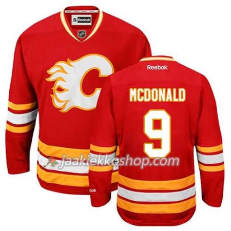 Reebok Miehille NHL Calgary Flames Pelipaita Lanny McDonald #9 Kolmas Punainen