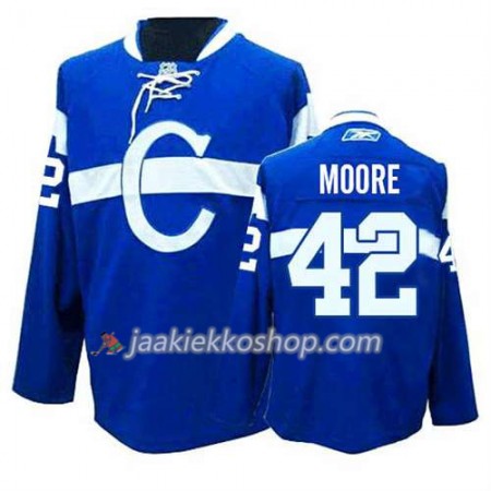 Reebok Miehille NHL Montreal Canadiens Pelipaita Dominic Moore #42 Kolmas Sininen