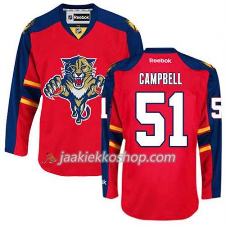 Reebok Miehille NHL Florida Panthers Pelipaita Brian Campbell #51 Koti Punainen Reebok Miehille NHL Florida Panthers Pelipaita Brian Campbell #51 Koti Punainen