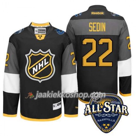 2016 All Star NHL Premier-Vancouver Canucks Pelipaita Daniel Sedin #22 Musta Paita