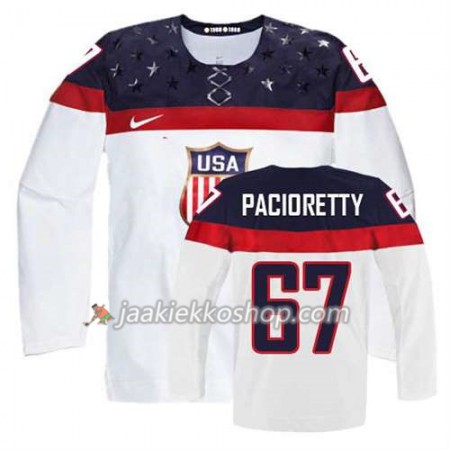 Reebok Nainen NHL Premier Olympic-USA Team Pelipaita Max Pacioretty #67 Koti Valkoinen Paita