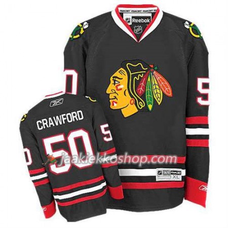 Lapsille NHL Chicago Blackhawks Pelipaita Corey Crawford #50 Premier Kolmas Musta Lapsille NHL Chicago Blackhawks Pelipaita Corey Crawford #50 Premier Kolmas Musta