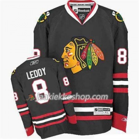 Reebok Nainen NHL Chicago Blackhawks Pelipaita Nick Leddy 8 Musta Kolmas