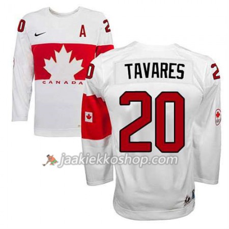 Lapsille NHL Premier Kanada Team Pelipaita John Tavares #20 Koti Valkoinen Paita
