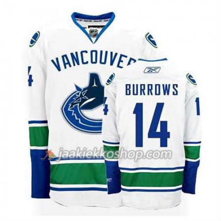 Reebok Miehille NHL Vancouver Canucks Pelipaita Alex Burrows #14 Vieras Valkoinen