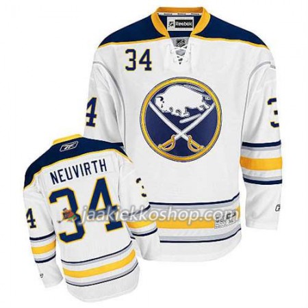 Reebok Miehille NHL Buffalo Sabres Pelipaita Michal Neuvirth #34 Vieras Valkoinen
