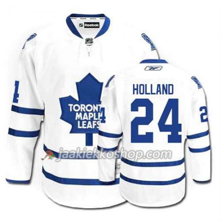 Reebok Miehille NHL Toronto Maple Leafs Pelipaita Peter Holland #24 Vieras Valkoinen