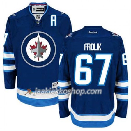 Reebok Miehille NHL Winnipeg Jets Pelipaita Michael Frolik #67 Koti Sininen Reebok Miehille NHL Winnipeg Jets Pelipaita Michael Frolik #67 Koti Sininen
