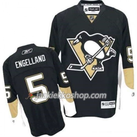 Reebok Miehille NHL Pittsburgh Penguins Pelipaita Deryk Engelland 5 Musta Koti