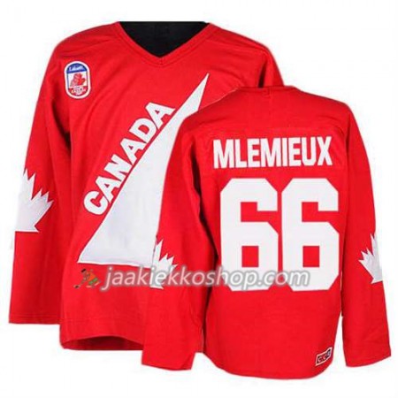 Reebok Miehille NHL Premier Kanada Team Pelipaita Mario Lemieux #66 Punainen Paita