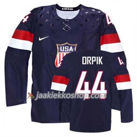 Reebok Nainen NHL Premier Olympic-USA Team Pelipaita Brooks Orpik #44 Vieras Musta Paita