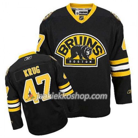 Reebok Miehille NHL Boston Bruins Pelipaita Torey Krug #47 Kolmas Musta