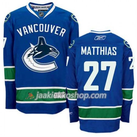 Reebok Miehille NHL Vancouver Canucks Pelipaita Shawn Matthias #27 Koti Sininen