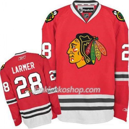 Reebok Miehille NHL Chicago Blackhawks Pelipaita Steve Larmer 28 Punainen Koti