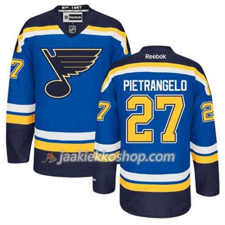 Reebok Miehille NHL St. Louis Blues Pelipaita Alex Pietrangelo #27 Koti Sininen