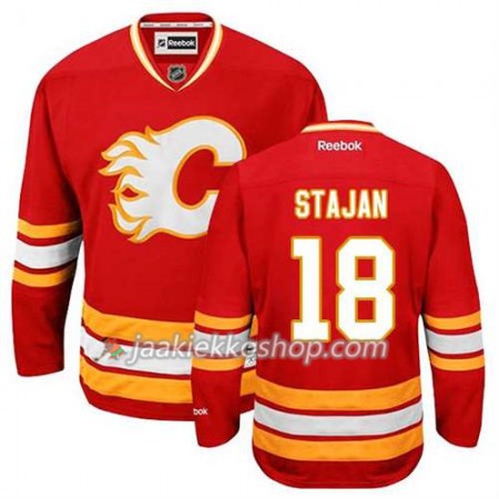 Reebok Miehille NHL Calgary Flames Pelipaita Matt Stajan #18 Kolmas Punainen