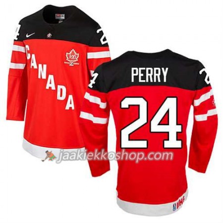 Lapsille NHL Premier Kanada Team Pelipaita Corey Perry #24 100th Anniversary Punainen Paita Lapsille NHL Premier Kanada Team Pelipaita Corey Perry #24 100th Anniversary Punainen Paita