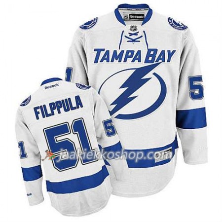 Reebok Miehille NHL Tampa Bay Lightning Pelipaita Valtteri Filppula #51 Vieras Valkoinen
