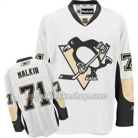 Reebok Miehille NHL Pittsburgh Penguins Pelipaita Evgeni Malkin 71 Valkoinen Vieras
