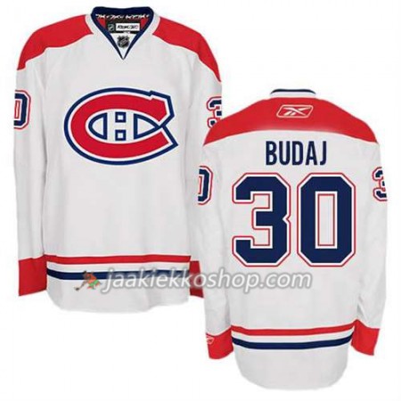 Reebok Miehille NHL Montreal Canadiens Pelipaita Peter Budaj #30 Vieras Valkoinen