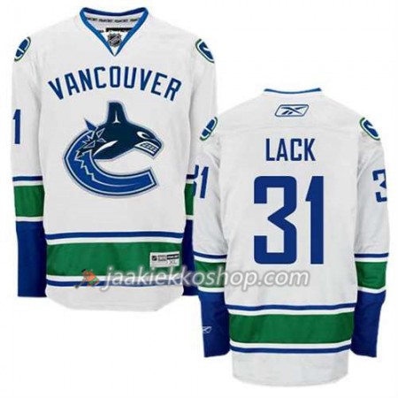 Reebok Miehille NHL Vancouver Canucks Pelipaita Eddie Lack #31 Vieras Valkoinen