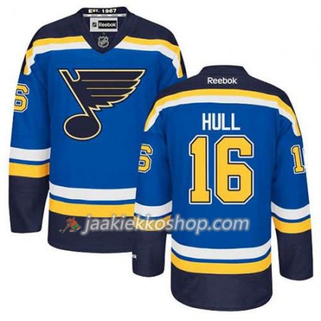 Reebok Miehille NHL St. Louis Blues Pelipaita Brett Hull #16 Koti Sininen