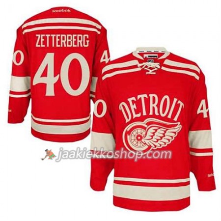 Reebok Miehille NHL Detroit Red Wings Pelipaita Henrik Zetterberg #40 2014 Winter Classic Punainen