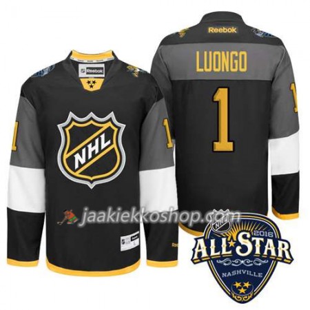 2016 All Star NHL Premier-Florida Panthers Pelipaita Roberto Luongo #1 Musta Paita