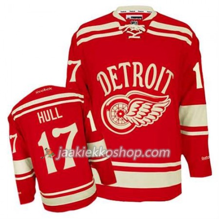Reebok Miehille NHL Detroit Red Wings Pelipaita Brett Hull #17 2014 Winter Classic Punainen